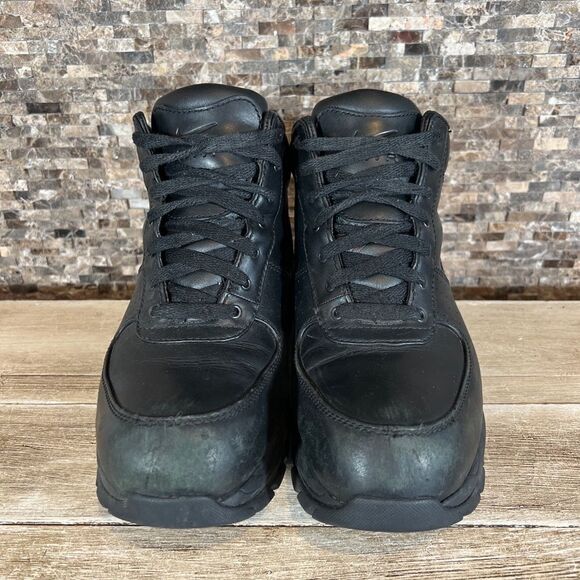 Nike Air Max Goadome ACG  Sneaker Triple Black Leather Boots (865031-009) Sz 10 - Picture 2 of 8